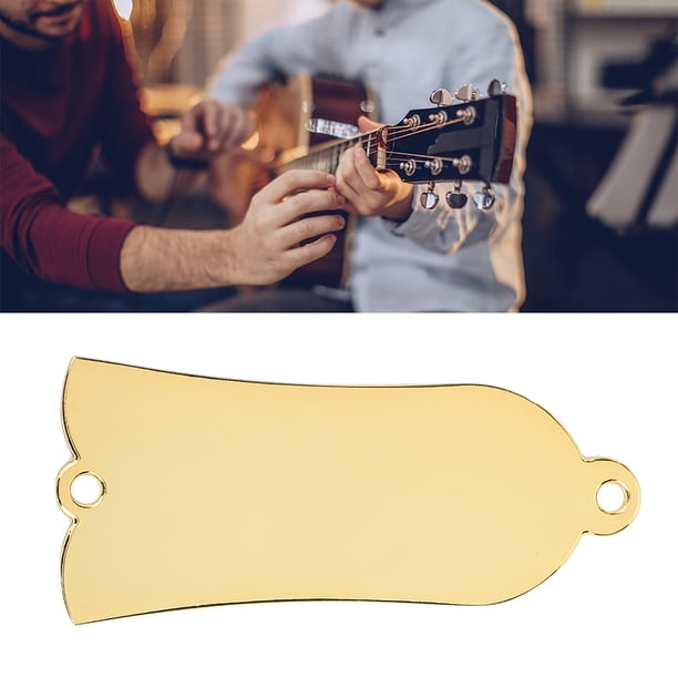Estuche de Forma de Varilla de Truss, Cubierta de Varilla de Armadura de Guitarra, Oro de Hierro 2 Agujeros para la Mayoría de Las Guitarras Bajos