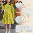 thumbnail image 6 of DISNIMO Cactus Dress Girls Bow Dress Long Sleeve Kid Medium Dress with Collar for Girls Button Down Dresses for Girls 13-14 Long Sleeve Skater Dress Girls Swing Dress Fall Girls A Line Dress Child, 6 of 7