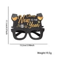 thumbnail image 1 of Tignapoo 2025 New Year Party Glasses - Black & Gold Frame for Festive Celebrations, Photo Props, and Events (Wine Glass Gift Box Style K), 1 of 6