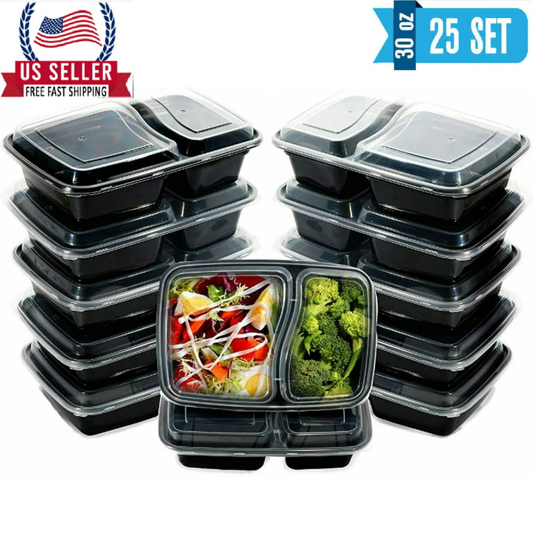 32oz 36oz Meal Prep Food Containers with Lids Microwavable 2/3