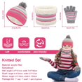 thumbnail image 7 of TAGVO 3 in 1 Warm Beanie Hat Scarf Gloves Set for Kids, Winter Thicken Fleece Thermal Knit Hat Scarf Gloves Set,for Kids children Boys Girls, Aged 3-6, Winter Accessories Sets, 7 of 7