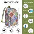 thumbnail image 5 of Women's Bohemian Print Rucksack, Stylish Vintage Backpack with Front Pocket, Lightweight Durable Bag for School, University, Work, Travel, Wonderful Gift Idea, 5 of 5