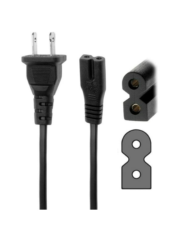 UPBRIGHT NEW 2-Pin AC IN Power Cord Cable Outlet Plug Lead For JVC Emerald Series EM32FL 32" EM39FT 39" EM55FT 55" HDTV LED HD TV (4FT Cable)