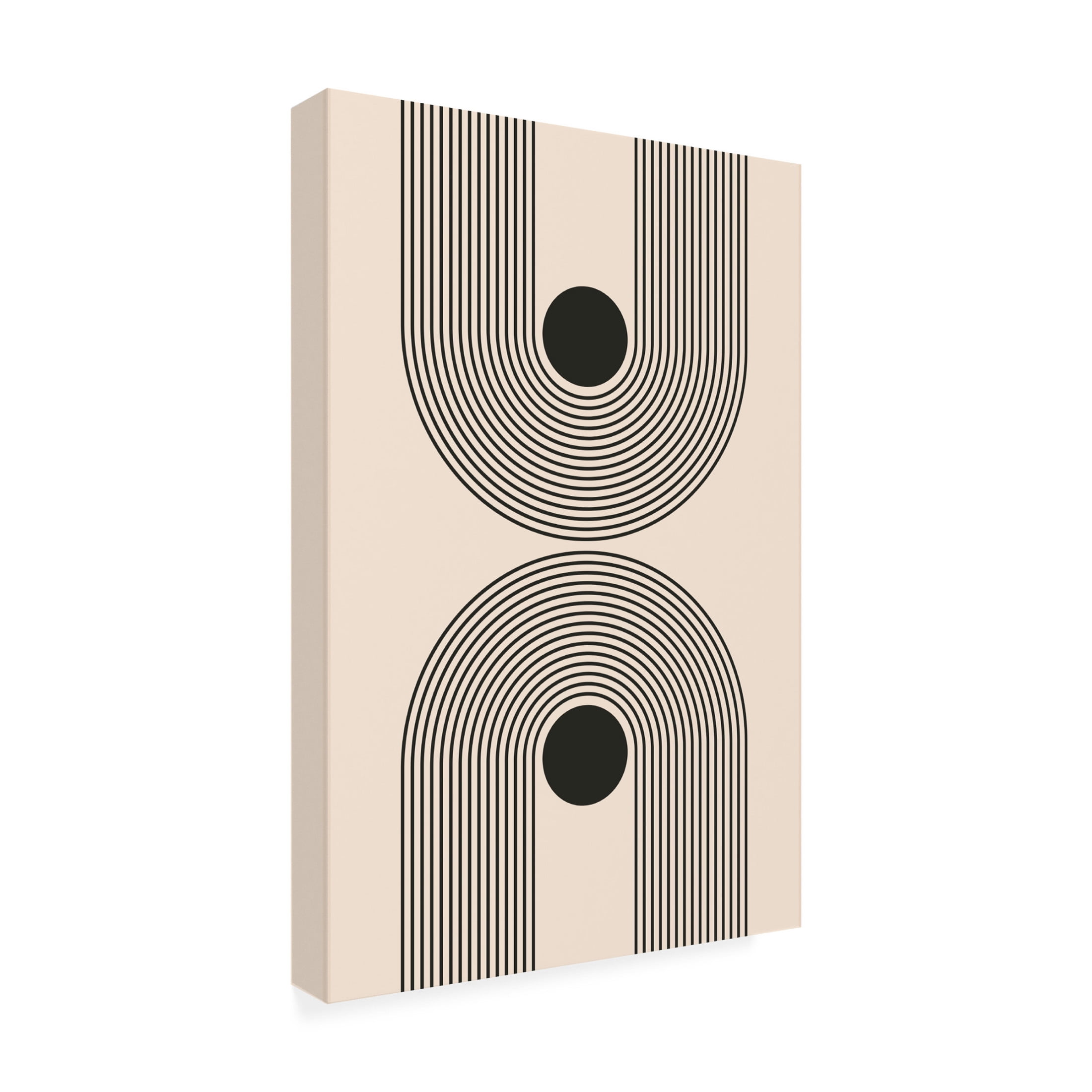 Trademark Fine Art jay stanley Black Boho Vibe Series 5 Canvas Wall Art