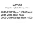 thumbnail image 2 of CMX Front Rear Disc Brake Caliper Assembly Left Right Side (Driver Passenger) Kit for Car Ram 1500 Classic Dodge KBC-100078, 2 of 10