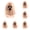 D, variant on 10pc Mini Resin Ghost Figurines Glow in The Dark, Tiny Halloween Ghost Statues for Terrarium, Fairy Garden, Moss Landscape, Planters and Dollhouse Accessories