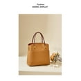 thumbnail image 2 of 2025 niche leather bucket bag women's versatile casual messenger cowhide bag, 2 of 4