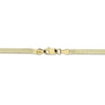 thumbnail image 4 of 10k Yellow Gold 3mm Silky Herringbone Chain Necklace Pendant Charm, 4 of 9
