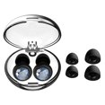 thumbnail image 1 of Bouchons d'Oreilles Anti-Bruit Insonorisés en Silicone avec Diamant Réduction de Bruit Réutilisables Noirs, 1 of 6