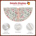 thumbnail image 3 of Rateoe Fairy Floral Pattern Christmas Tree Skirt with Ties , Christmas Tree Decorations, Farmhouse Christmas Decor Xmas Holiday Decorations-48", 3 of 6