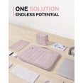 thumbnail image 5 of BAGSMART 15-16" Laptop Sleeve Bag Compatible with MacBook Air Pro, Puffy Padded Protective Slim Laptop Case with Accessories Bag, Pink, 5 of 10