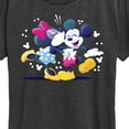 thumbnail image 3 of Disney - Mickey Minnie Kiss - Women's Short Sleeve Graphic T-Shirt, 3 of 5