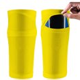 thumbnail image 3 of Shin Guard Manches de Protection pour le Soccer, Respirant Antidérapant Extensible pour Adolescents Adultes Jaune, 3 of 8
