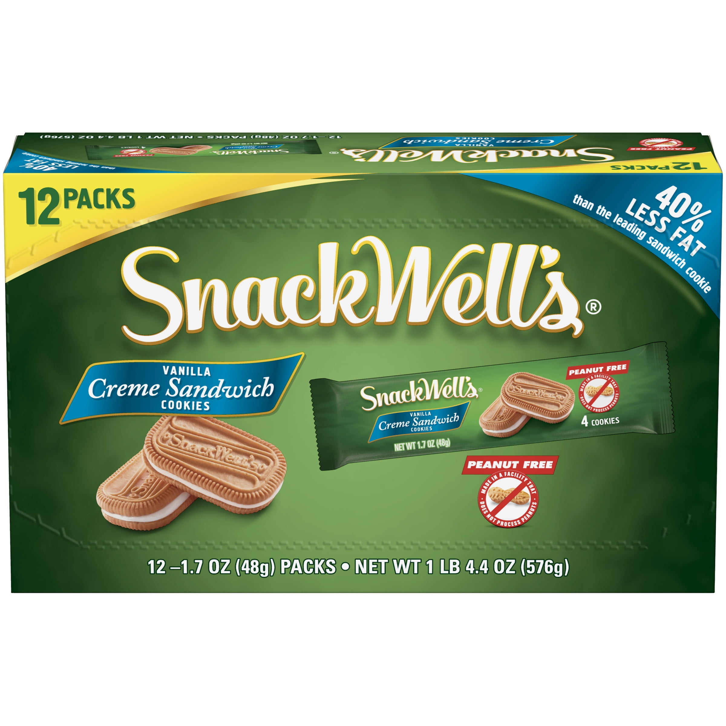 Snackwell's® Vanilla Creme Sandwich Cookies 121.7 oz. Packs Walmart