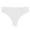 White, variant on Women No Show Thong Underwear Seamless, Invisible Stretch Panties Scallop Edge, Mid Rise White,Size S