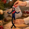 thumbnail image 3 of Christmas Poseable Plush Doll Soft Stuffed Puppet with Wire Armature Bendable Pop Star Doll for Holiday Decoration Display and Play Gift for Fans, 3 of 3