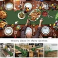 thumbnail image 5 of St. Patricks Day Table Runner 13x72 Inches Long Green Clover Hat Runner for Table Green Leaves Table Runners Cotton Linen Dresser Scarf for Kitchen Coffee Dining Spring Holiday Party Decor, 5 of 6