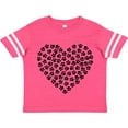 thumbnail image 3 of Inktastic Heart Made Of Paws, Dog Paws, Puppy Paws - Black Boys or Girls Toddler T-Shirt, 3 of 5