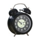 thumbnail image 1 of Reloj despertador analógico con dos campanas y luz nocturna, temporizador decorativo y fuerte. Negro, 1 of 9