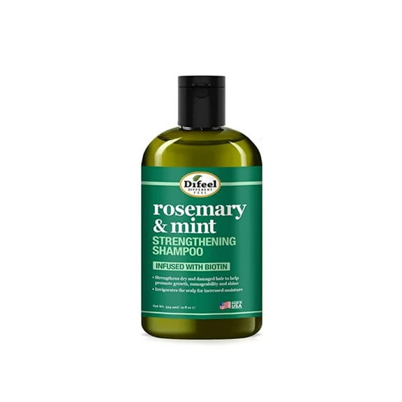 Difeel Rosemary and Mint Hair Strengthening Shampoo with Biotin 12 oz.