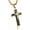 gold-black, variant on Men's Cross Pendant Necklace Large Stainless Steel Cross Pendant Necklace for Men Women