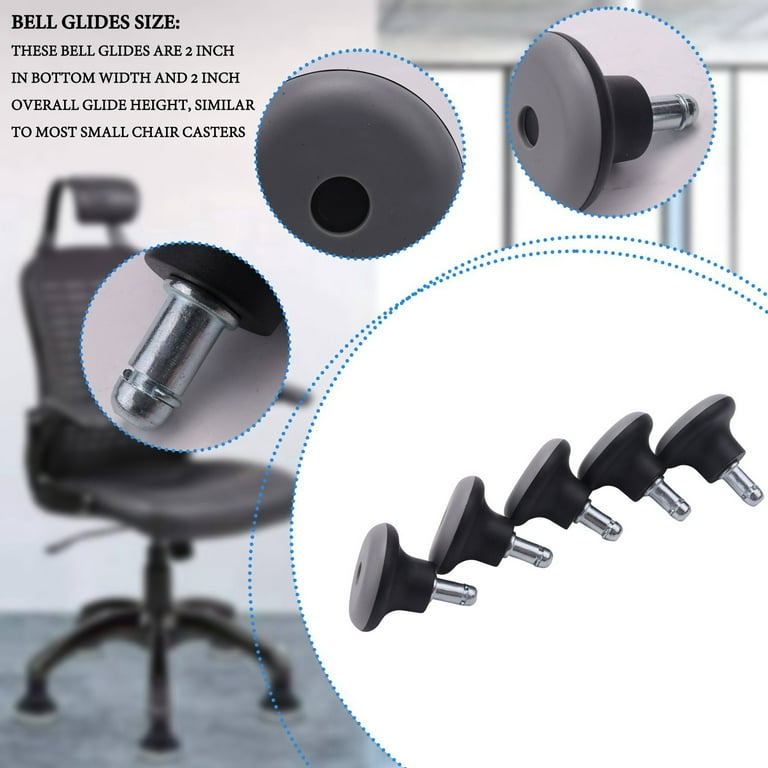 15Pcs Glides Replacement Office Chair Wheels Stopper Office Chair