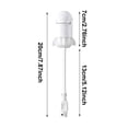 thumbnail image 2 of 2-in-1 Projector Night Light, USB Starry Sky Projector with 12 Interchangeable Slides, Rocket-Shaped LED Galaxy Light with 360° Rotating Flexible Arm for Bedroom, Ceiling, Kids Room & Party Decor, 2 of 6