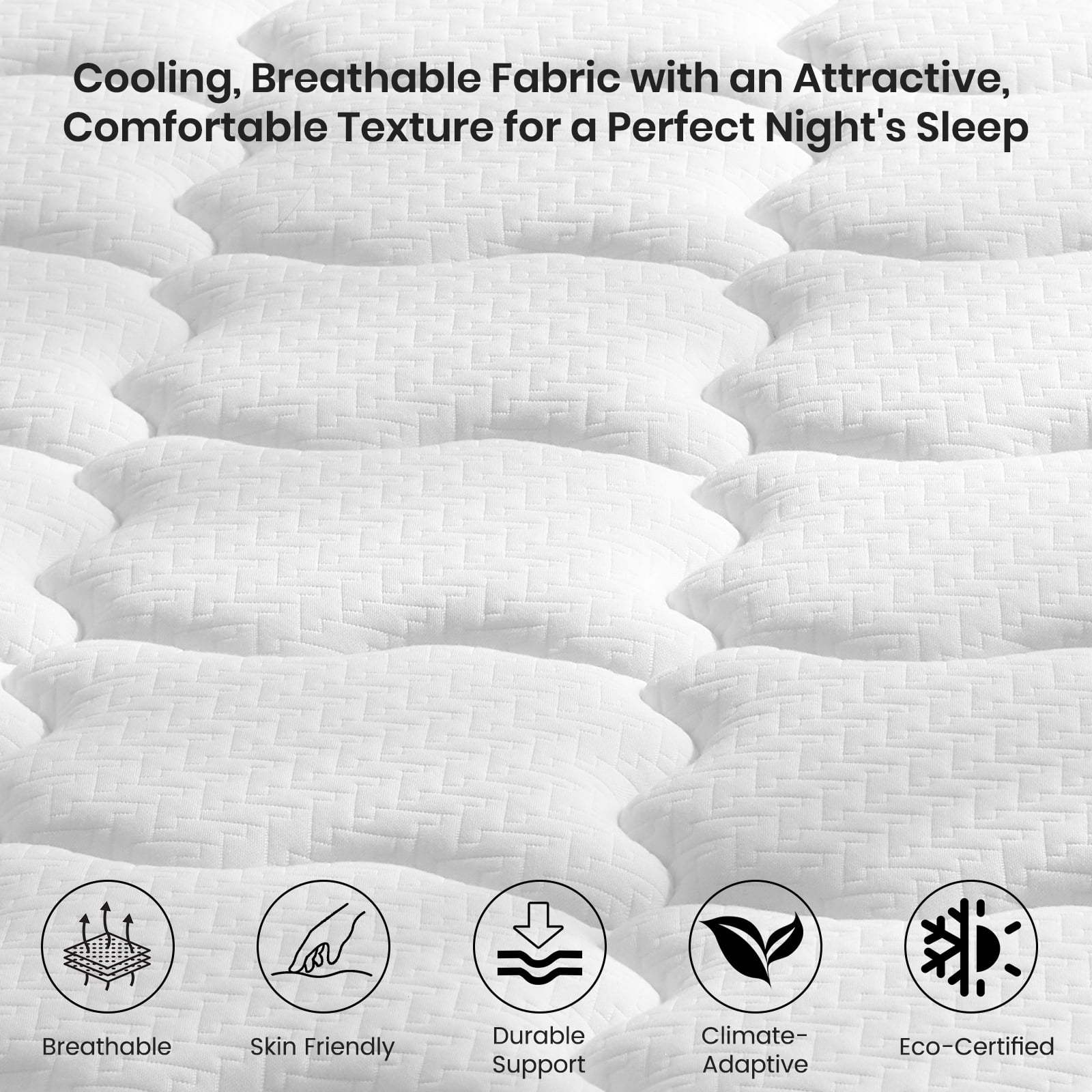 JYYA88BB 14-inch Full Size Gel Memory Foam Hybrid Mattress, CertiPUR-US Certified, (Box)