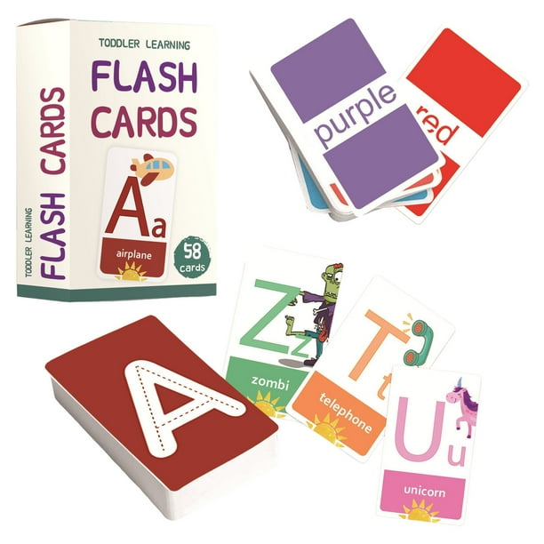 ¡Letras iluminadas! Aprende las letras con tarjetas didácticas 4 en 1 para niños. Juguetes educativos para la educación temprana infantil.