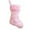 Pink, variant on Pink Furry Christmas Stockings Holiday Decorative Socks for Mantel Fireplace Christmas Decorations Home Xmas Gift Festive Winter Decor