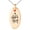 Rose, variant on Gold Plated Stainless Steel Super Mom Small Oval Charm Pendant Necklace
