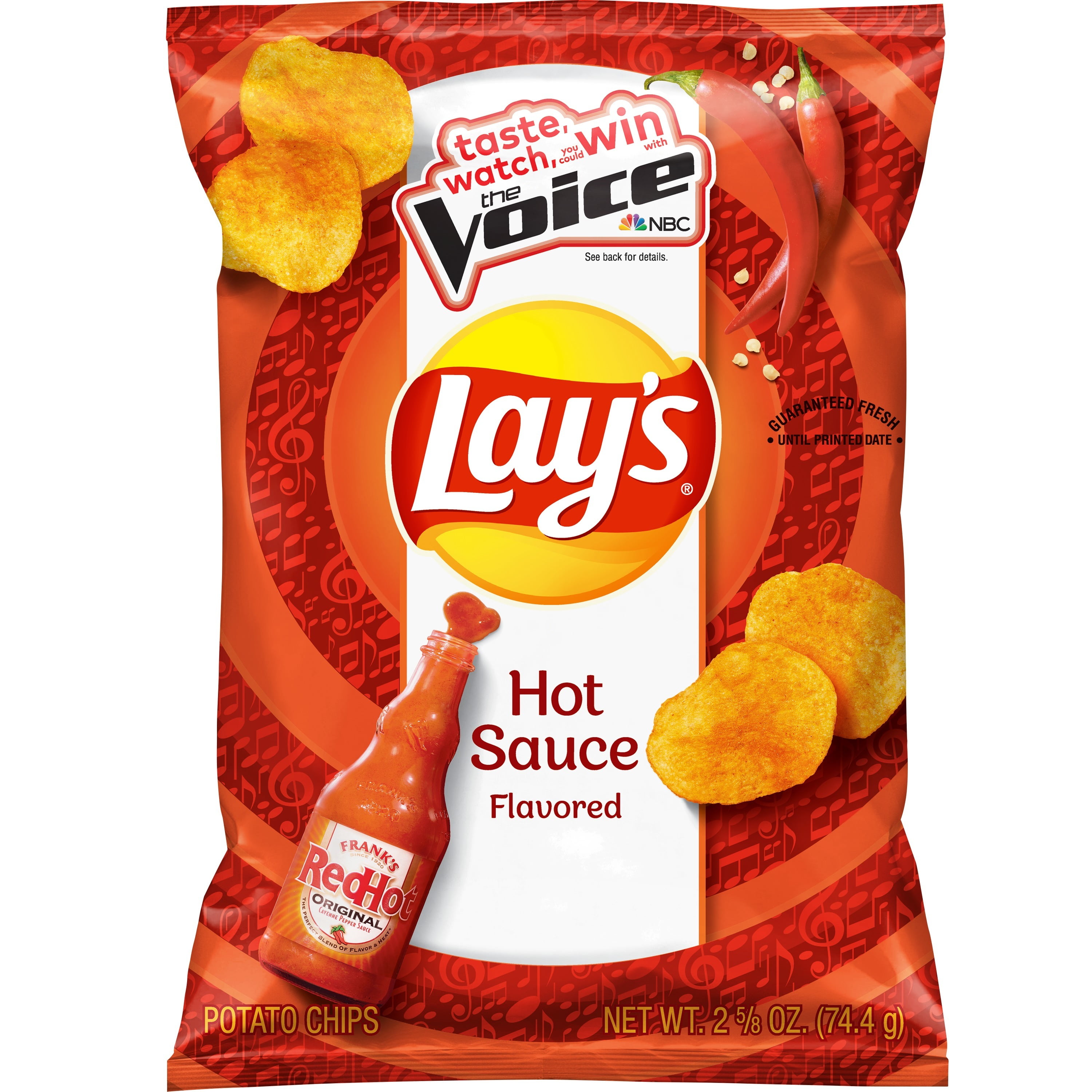 Lay's Hot Sauce Flavored Potato Chips, 2.625 oz Bag - Walmart.com