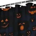 thumbnail image 3 of Halloween Glowing Pumpkins Pattern Shower Curtain 72"x72" ,Bathroom Decorative Shower Curtains Set with 12 Hooks,Modern Waterproof Washable Shower Curtain, 3 of 6