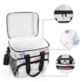thumbnail image 6 of FORMRS Insulated Cooler Bag 24 Cans Capacity Soft Leakproof Lunch Box with Side Pockets, Purple Flower Pattern, 6 of 7