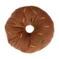 thumbnail image 2 of SouMaox Plush Donut Squeaky Dog Chew Toy, Soft Interactive Pet Toy for Boredom Relief, Durable Plaything for Aggressive Chewers, 3.93" Brown, 2 of 6