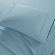 Madison Park 6-piece 800 Thread Count Cotton Blend Sateen Sheet Set, Queen - Aqua, Resistant to fading, shrinking and wrinkles