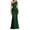 Green, variant on Swanpen Women's One Shoulder Satin Evening Gown, Asymmetric Ruched Bodycon Maxi Dress for Formal Party
