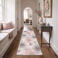 thumbnail image 5 of KUETH 8x10 Low Pile Soft Floral Rug for Living Room, Large Machine Washable Soft Non Slip Backing Area Rug, Ash Rose Rug for Bedroom Office, 5 of 5