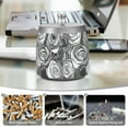 thumbnail image 6 of Yayeee Ashtray with Lid for Cigarette Smokeless Stainless Steel Home Ash Holder, Black Roses, 6 of 7