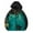 Dark Green, variant on Men's Graphene Thermal Loose Waterproof Hiking Jacket, Black, Size L