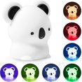 thumbnail image 3 of Luz Nocturna para Niños,Luz Nocturna para Bebés,Luz Nocturna con Enchufe Eléctrico Led Recargable,Lámpara De Noche Táctil,Luz Nocturna Koala Portátil Niña Niño Adulto,Sili De 7 Colores, 3 of 5