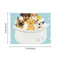 thumbnail image 6 of Hirioo Cute Dog In Bathtub Print Tapestry Lightweight Fabric for Bedroom Aesthetic Home Wall Dorm Décor Living Room Decor 29x37 Inch, 6 of 8