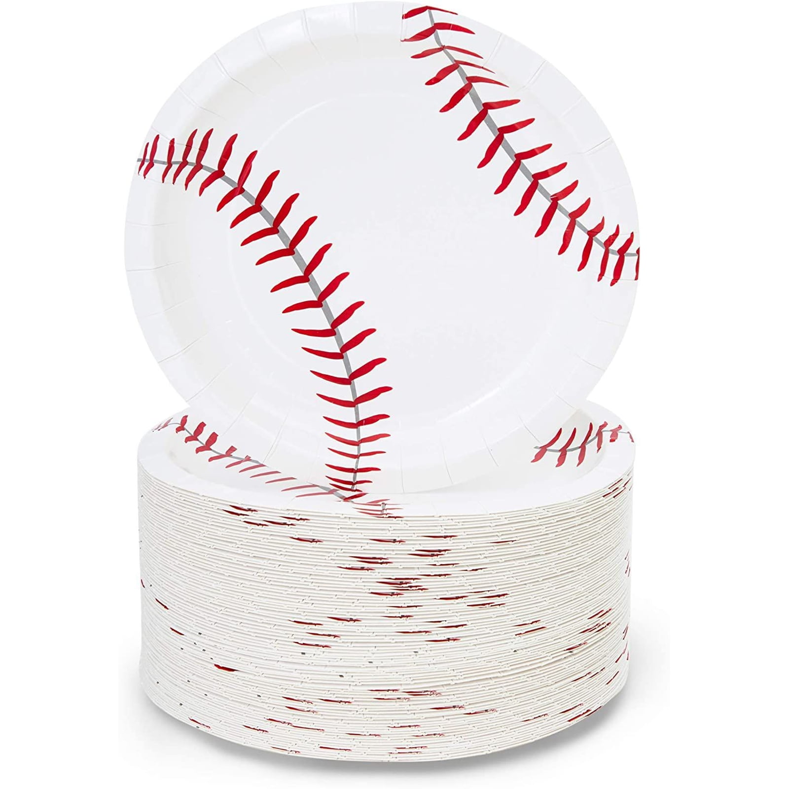 8 Pack Baseball Party Supplies, Sports Theme Disposable Paper Dessert  Plates Bulk Set for Kids Birthday, 8