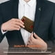 thumbnail image 5 of Billetera RUNBOX, delgada, de piel, para billetes, con bloqueo RFID, para hombre, 5 of 6