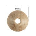 thumbnail image 2 of Uxcell 13mm Natural Wood Beads, 150Pcs Unfinished Wooden Abacus Beads Disc Abacus Spacer Beads, 2 of 5