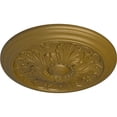 thumbnail image 3 of Ekena Millwork 16 7/8"OD x 5/8"P Vienna Ceiling Medallion (Fits Canopies up to 3 1/4"), Hand-Painted Gold, 3 of 6