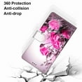 thumbnail image 2 of Jiahe Cover Galaxy S22 Ultra Case, Shockproof Pattern Faux Leather Folio Flip Wallet Cover with Card Slot Holder Kickstand Phone Case, Rose, 2 of 5