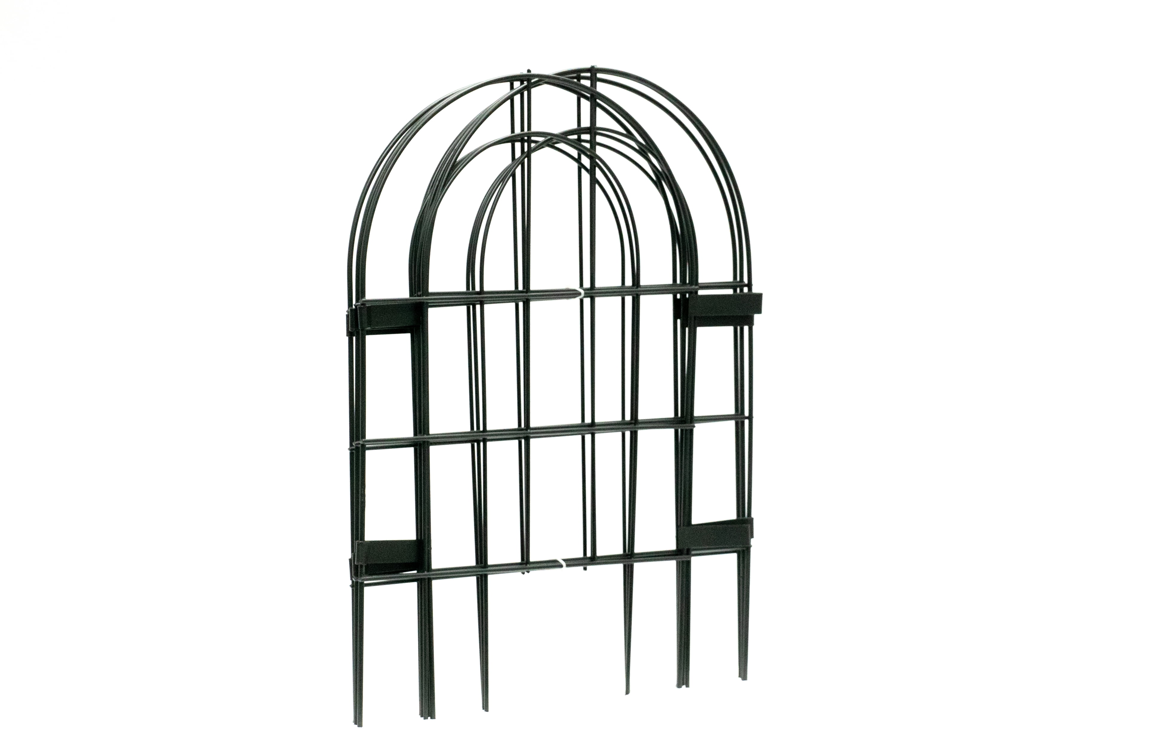 Glamos Wire 18 inch Round Top Arch Decorative clip fence 21 feet total