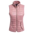thumbnail image 1 of MixMatchy Women's Padded Vest Lightweight Stand Collar Zip-up Quilted Gilet, 1 of 3