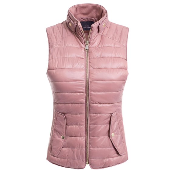 MixMatchy Women's Padded Vest Lightweight Stand Collar Zip-up Quilted Gilet
